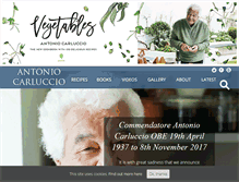 Tablet Screenshot of antonio-carluccio.co.uk